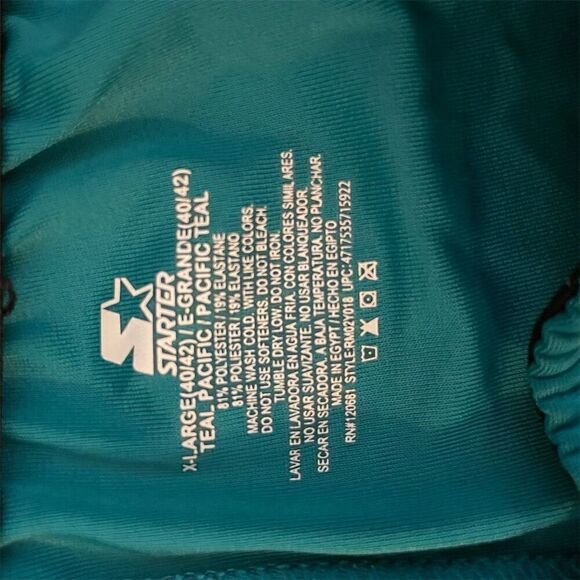 Starter Men's Athletic Shorts Teal XL Casual Summer Lightweight - Picture 3 of 5